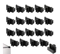 UtySty Confezione da 20 guide per armadietti, clip per appendere file rail clip end supporto supporto staffa per cassetto da 1/2 pollici laterale appeso cartelle cartelle cartelle archivio