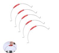 UtySty Confezione da 5 manici di ricambio in acciaio con impugnatura per il trasporto per secchio di diametro 20,3 cm - 30,5 cm, secchio in acciaio zincato e contenitore in plastica per edilizia e