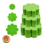 UtySty Confezione da 60 cuscinetti per fori per vasi in fibra anziché in rete di drenaggio, filtro fine, non sporca, per prevenire la perdita di terreno, vasi e irrigazione