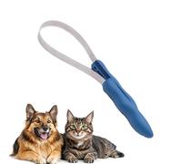 UtySty Lama per spargimento di cani Lame per spargimento a doppio lato in acciaio inossidabile Strumento per deshedding per cani Pettine al curry Spazzola per cani Spazzole per toelettatura Rimozione