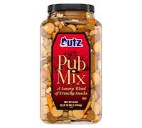 Utz Pub Mix - Miscela di snack salati da 1,2 l con una miscela di sapori croccanti per uno spuntino delizioso, contenitore richiudibile, senza grassi trans e certificato Kosher