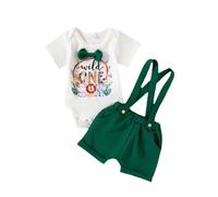 UUAISSO Vestiti per il Primo Compleanno Neonato Top a Maniche Lunghe con Stampa Orsi Pantaloni per il Compleanno un Anno Abiti Neonati Leoni ed elefanti 12-18 mesi