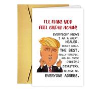 UUEFKTN Biglietto d'auguri umoristico e incoraggiante, regalo di supporto per uomini e donne, compassione e auguri di pronta guarigione, bigliett