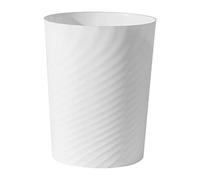 UUJOLY Cestino della spazzatura in plastica, piccolo, per bagno, lavanderia, cucina, ufficio, camera dei bambini, dormitori, (bianco, 4 litri)
