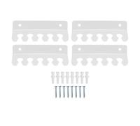 UUNPODDO 4 Pcs Cable Holder Clip with 5 Slots, Acrylic Cord Organizer for Desk and Wall, Multi Cable Management Clips for USB HDMI Ethernet TV Cords with Screws Included (Trasparente)