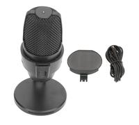 UUNPODDO USB Condenser Microphone with RGB Light, Cardioid PC Gaming Mic for Studio Recording Live Streaming, Plug and Play USB Mic Compatible with Windows Mac Android HarmonyOS (Black)