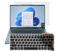 UUONDO Confezione da 2 pellicole protettive antiriflesso e copertura per tastiera per laptop touchscreen Lenovo Yoga 7i 14 2023-2022 2 in 1 (proporzioni 16:10 da 14 pollici), pellicola di copertura a