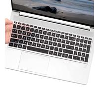 UUONDO Pellicola protettiva per tastiera per laptop HP ProBook 450/455 G8/G9/650 G8/450/455 G10 da 15,6", in silicone nero, antipolvere, antigraffio, antimacchia