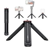 UURIG TP05 Mini treppiede per fotocamera, portatile, impugnatura per selfie stick, treppiede per webcam da scrivania con vite da 1/4 di pollice per fotocamera DSLR, webcam, supporto per telefono