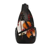 Uusnwaa Borsa a tracolla per violino stampata resistente all'acqua