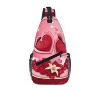 Uusnwaa Borsa a tracolla stampata con scritta Happy Valentine'S Day Water Resistant