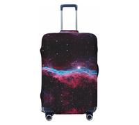 Uusnwaa Copertura lavabile per valigie con stampa Universo Galaxy, protezione per valigie alla moda, antipolvere, antigraffio, Nero , L