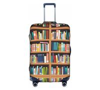 Uusnwaa Libreria da viaggio con stampa, copertura lavabile per valigie con cerniera nascosta, accessori essenziali da viaggio, bianco, XL