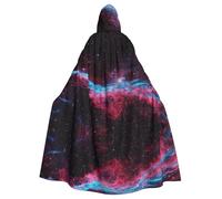 Uusnwaa Mantello con cappuccio con stampa galassia, mantello con cappuccio, mantello medievale rinascimentale, per uomini e donne, costume per Halloween e cosplay