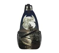 Uusnwaa Nave a vela resistente all'acqua nella borsa a tracolla stampata della tempesta