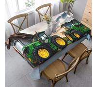 Uusnwaa Pezzi di ricambio rettangolari per la tovaglia della stampa del macchinario agricolo, 89 x 140 cm, tovaglia lavabile resistente alle pieghe e alla macchia per pranzo/partito/casa