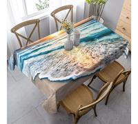 Uusnwaa Tovaglia rettangolare con stampa di alba sull'oceano, 89 x 140 cm, resistente alle pieghe e alle macchie, lavabile, per pranzo/festa/casa