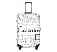 Uusnwaa Travel Math Geometry G alculus copertura per bagagli lavabile con cerniera nascosta, accessori essenziali da viaggio, bianco, L