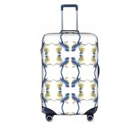 Uusnwaa Travel Two Birds Print - Copertura per valigia, lavabile, con cerniera nascosta, accessori essenziali da viaggio, bianco, L