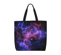 Uusnwaa Universo Galaxy Star Space Print Tote Bag per donne, borsa a tracolla, borsa per la spesa riutilizzabile, chiusura superiore con cerniera, essenziale quotidiano