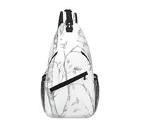 Uusnwaa Woods grigi resistenti all'acqua e gli uccelli hanno stampato la borsa a tracolla dell'imbracatura