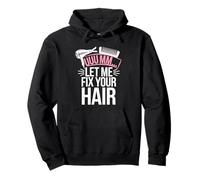 Uuumm Let ME Fix Your Hair Forbici Barbiere Joke Uomini Donne Felpa con Cappuccio