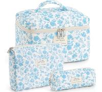 UUYUUY Trousse in cotone trapuntato, Azzurro, Letteratura e Arte