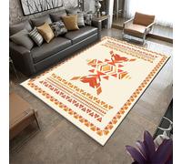 UUZEAI Tappeto etnico sud-occidentale, tappeto geometrico lavabile antiscivolo, tappeto rustico marocchino boho per soggiorno camera da letto 150x180cm