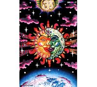 UV Backdrop Luce Nera Fluo Arte Psichedelica Muro Appeso Arazzo Goa Tappezzerie