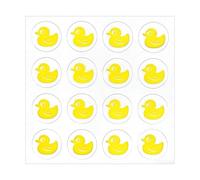 UV Detection Stickers, 7.6x7.6cm Waterproof Color-Changing SPF Sensing Patch in Little Duck or Little Sun Design for Sun Protection at Beach, Sports, Camping