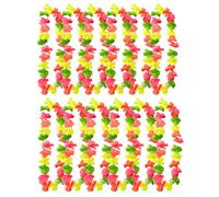 UV FLOOR - Collana di fiori fluorescenti, multicolore, di alta qualità, accessorio fluorescente, per feste, travestimenti, confezione da 12