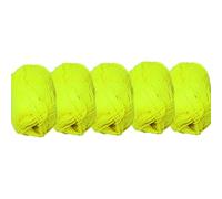 UV FLOOR - Set di 5 gomitoli di filato giallo fluo, speciale luce nera, accessorio fluorescente, perizoma art