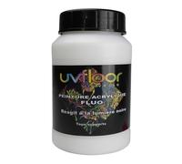 UV Floor - Vernice acrilica bianca fluorescente - Speciale luce nera e ultra viola - Flashy - Fluido e ultra pigmentato - Fluorescente - 250 ml