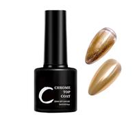 UV Gel Nail Finish - Top Coat for Chrome & Glitter Effects | Premium 7ml Coating with Smooth Application & Protective Layer for Women, Home Use, Studio Art and Professional Nail Projects