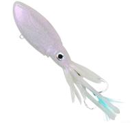 UV Glow Squid Lure 40g Soft Bait per Deep Sea UV Glow Squid Lure(light pink 13cm/40g)