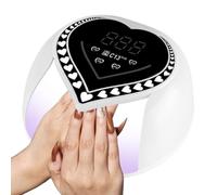 UV Lamp Nails - Heart Shaped Dryer, Gel Shiner Light Curing Station | Heart Shaped Multi Bead Outer Shell Architecture | Home Beauty Salon Dormitory, Four Timer Setting Gel Curing Station Framewo