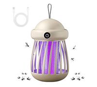 UV - Lampada anti-zanzare, USB, 1200 mAh, 365 nm UV per zanzare, uccide zanzare, elettrico, per interni, giardino, esterno, bambini, camera da letto, campeggio, (bianco)