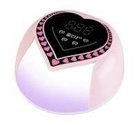 UV Nail Lamp - 308W Heart Shaped Manicure Dryer with Automatic Sensor, | 21x20.8x8cm LED UV Nail Lamp for Home, Beauty Salon, Dormitory, Travel, Business Trip