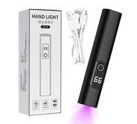 Uv Nail Lamp Mini, Portable Usb Led Manicure Light, 2 Timing Modes Gel Dryer, Compact Tool for Travel, Camping, Road Trip, Desk, Salon, Home, Girls, 4.29x0.83x0.83 Inches