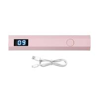 Uv Nail Lamp, Portable Gel Polish Dryer, Led Display, 2 Timer Settings, Compact Handheld, Home And Travel Use, Or Professional Salons, 10.3x1.9cm 52g White Blue Green Pink