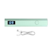 Uv Nail Lamp, Portable Gel Polish Dryer, Led Display, 2 Timer Settings, Compact Handheld, Home And Travel Use, Or Professional Salons, 10.3x1.9cm 52g White Blue Green Pink