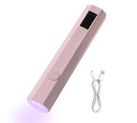 UV Nail Lamp, Portable Handheld Gel Polish Dryer, Compact LED Light with 2 Timers, Quick-Curing Nail Dryer, Small Travel-Friendly Manicure Tool, Ideal for Rhinestone Glue