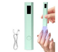 UV Nail Lamp, Small Handheld Gel Polish UV Light, Portable Nail Dryer, 2 Timers, LED Display, Quick Drying, Compact Design, Perfect for Home & Travel Use, 4.06x0.75 inches