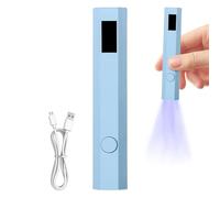 UV Nail Lamp, Small Handheld Gel Polish UV Light, Portable Nail Dryer with LED Display and 2 Timers, Ideal for Rhinestone Glue Decoration, Compact Art Tool for Home and Travel Use