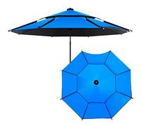 UV Protection Beach Umbrella 7.2ft Windproof Fishing Parasol with Sand Anchor 8.5ft Adjustable Sun Shade for Outdoor Use Red Color Beach & Camping