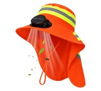 UV Protection Sun Hat, Solar Fan Headgear, Wide Brim Design