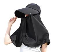 UV Protection Sun Hat - Wide Brim Face Covering Cap | Cotton Hat with Neck