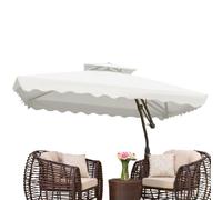 UV Protective Water Resistant Replacement Umbrella Canopy 7.22Ft 4 Ribs Cov