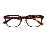 UV Reader Marrone Tartaruga Occhiali Da Lettura Stile Designer Uomo Donna Cerniere Molla UVMR014-2,00