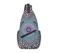 Uv Response Forest Fantasy Star e Meteor Patterns Crossbody Borsa A Tracolla Da Viaggio Petto Pack Sling Zaino Per Gli Uomini Escursionismo Daypack